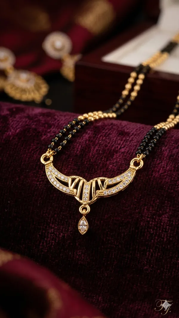 Elegant_Micro_Gold_Plated_Diamond_Studded_Mangalsutra_with_Dual_Bead_Chain_&_Drop_Pendant
