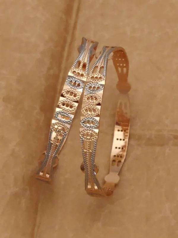 Two-Tone_Gold_Plated_Fancy_Daily_Wear_Bangle_Set_For_Women