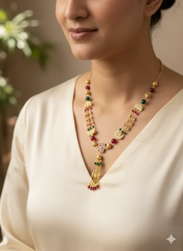 Golden_Ruby_And_And_Diamond_Floral_Pendant_Chain_For_Women
