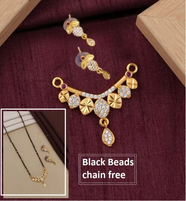 Forming_ad_diamond_high_gold_plated_leaf_mangalsutra_3_months_guarantee