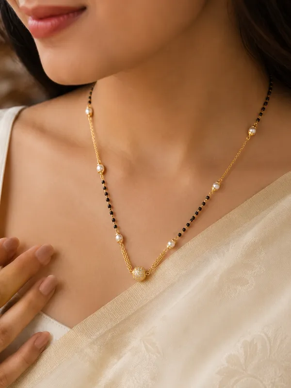 Gold_Plated_AD_Stone_Studded_Mangalsutra_with_Crystal_Ball_Pendant_for_Women_|_Traditional_&_Elegant_Daily_Wear_Necklace