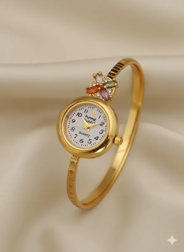 Gold-Plated_Floral_AD_Stone_flower_Bracelet_Watch_for_Women