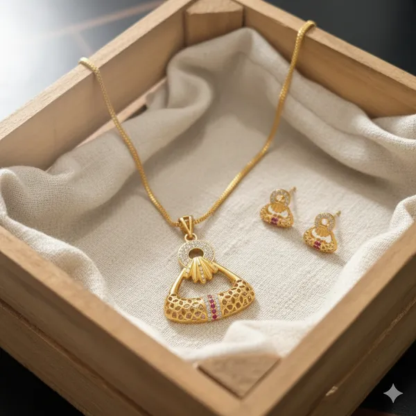 Golden_Aura_Ruby_Charm_Pendant_Set_–_Elegant_Daily_Wear_Necklace_&_Earrings