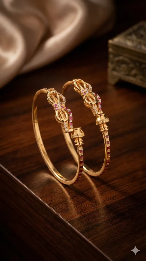 Infinity_Glow_Diamond_&_Ruby_agjustable_Bangle