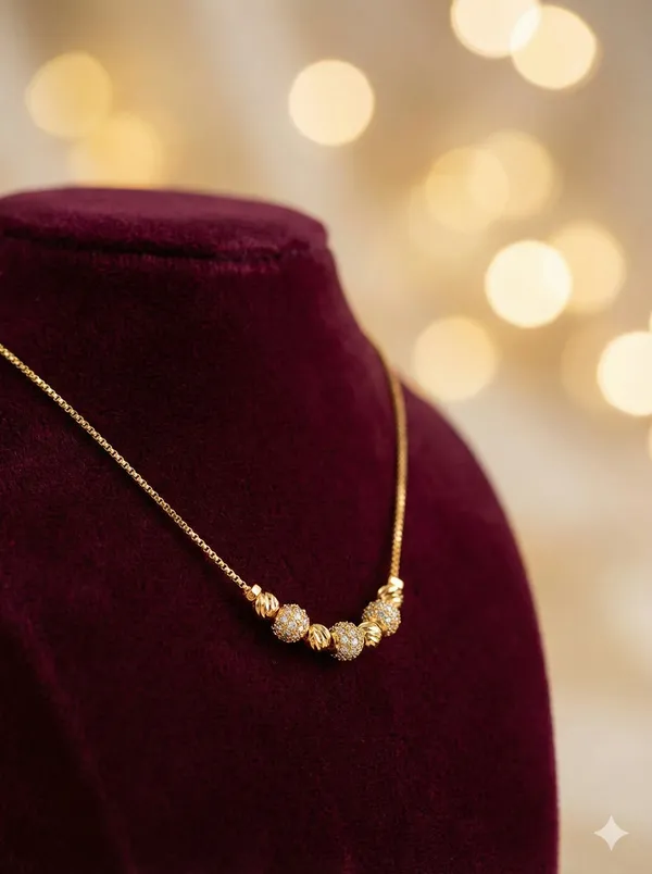 Micro_Gold_Plated_And_Diamond_Beaded_Chain_Necklace_For_Women