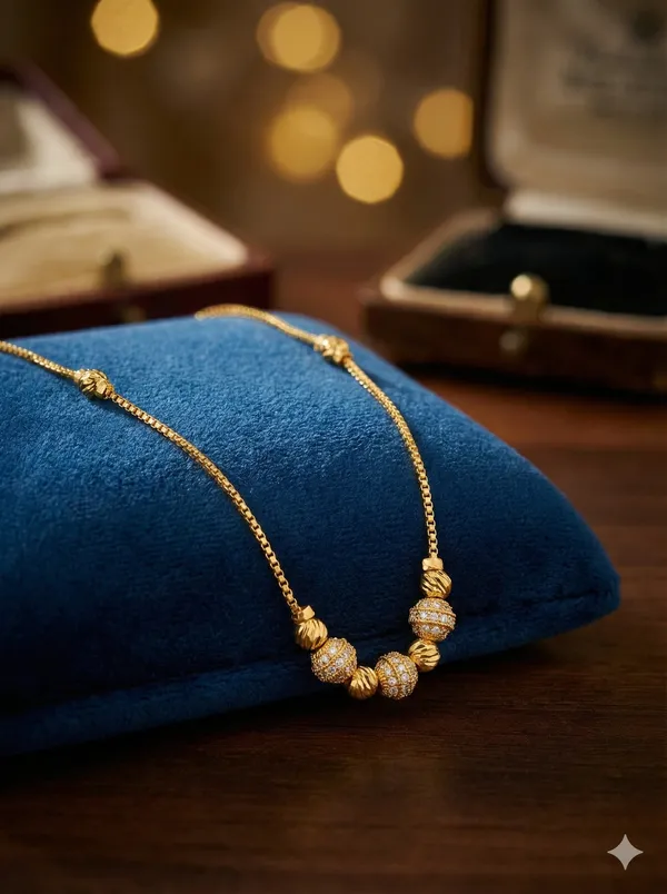 Micro_Gold_Plated_And_Diamond_Beaded_Chain_Necklace_For_Women