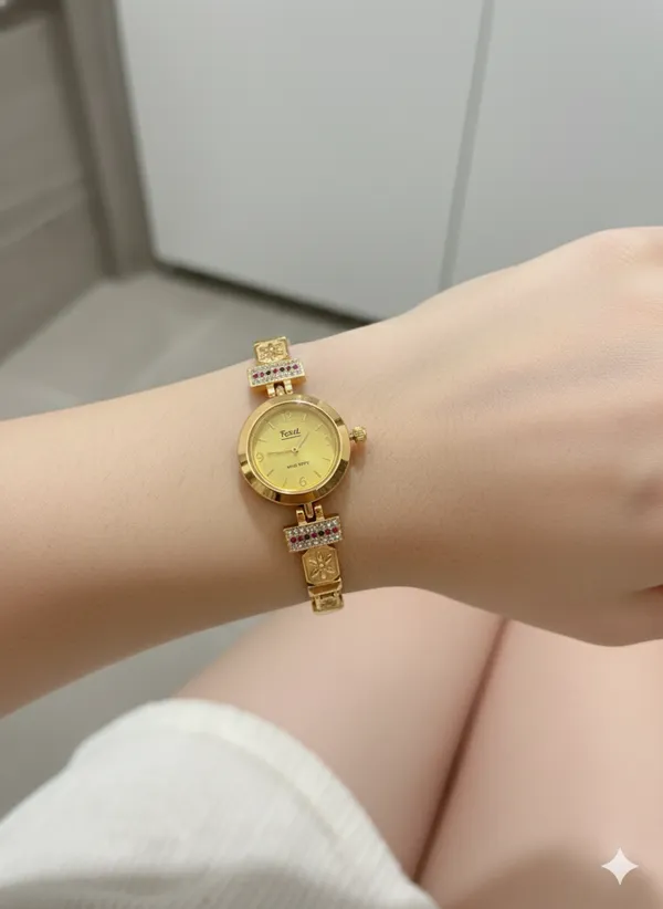Micro_Gold_Plated_AD_Diamond_Studded_Elegant_Bracelet_Watch_for_Women
