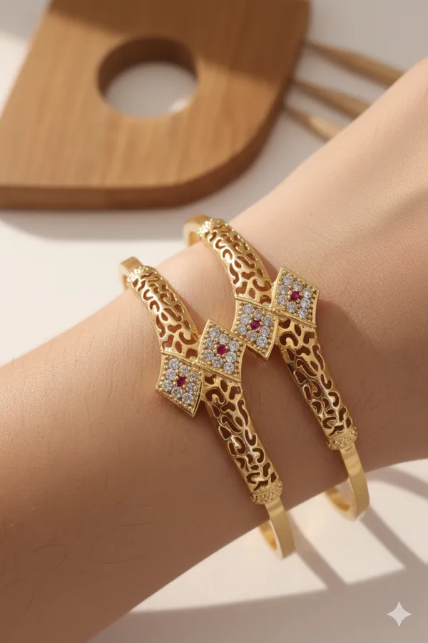 Micro_Gold_Plated_AD_Diamond_Studded_Fancy_Adjustable_Kadli_Combo_�_2_Pairs_for_Women