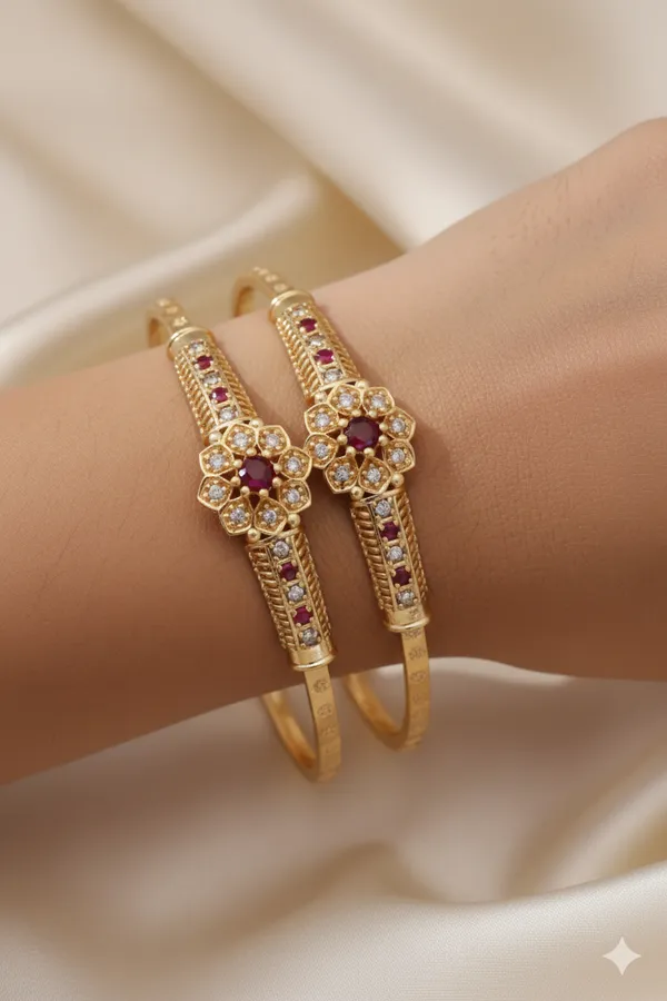 Micro_Gold_Plated_AD_Diamond_Studded_Fancy_Adjustable_Kadli_Combo_�_2_Pairs_for_Women