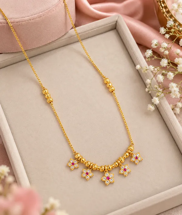 Micro_Gold_Plated_AD_Diamond_Studded_Fancy_Flower_Pendant_Chain_for_Women