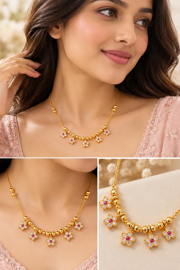 Micro_Gold_Plated_AD_Diamond_Studded_Fancy_Flower_Pendant_Chain_for_Women