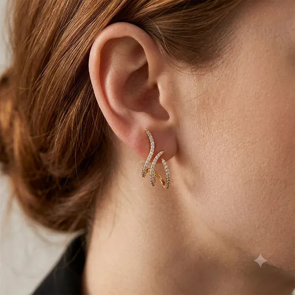 Micro_Gold_Plated_AD_Diamond_Studded_Triple_Curve_Hoop_Earrings_for_Women_|_Elegant_Designer_Party_Wear_Earrings