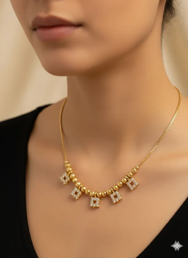 Micro_Gold_Plated_American_Diamond_Studded_Square_Drop_Necklace_Chain_for_Women