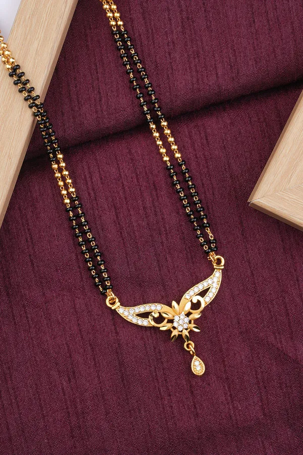 Micro_Gold_Plated_Floral_AD_Diamond_Double_Line_24_inches_Mangalsutra