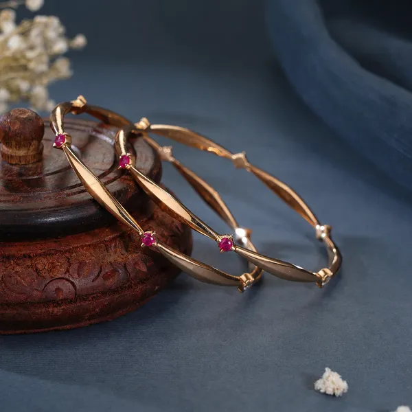 Micro_Gold-Plated_Ruby_Stone_Sleek_Designer_Bangles_–_Set_of_2