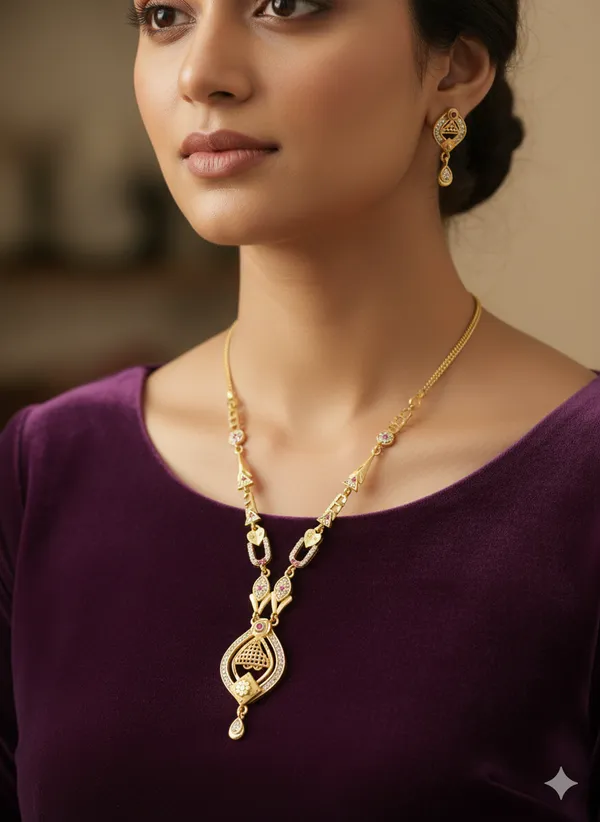 Micro_gold_plated_ad_dimaod_studed_fancy_forming_necklace