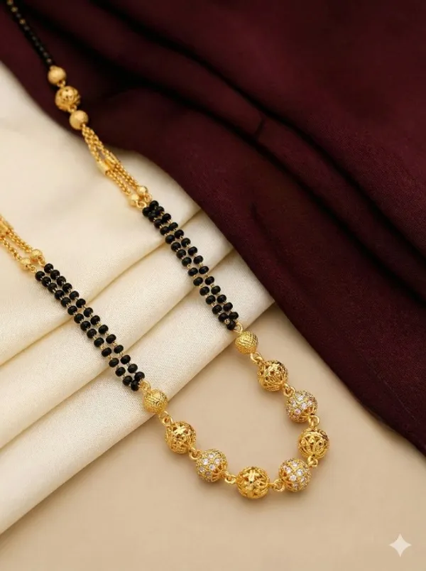 Micro_gold_plated_ad_dimaond_studed_fancy_ball_mangalsutra_with_square_diamond_chain