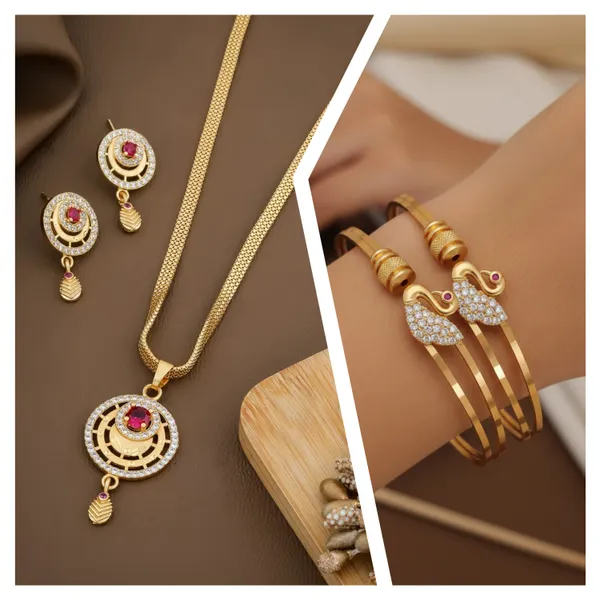 Micro_Gold_Plated_And_Diamond_Studded_Moon_Pendant_Set_with_Swan_Kadli_Combo