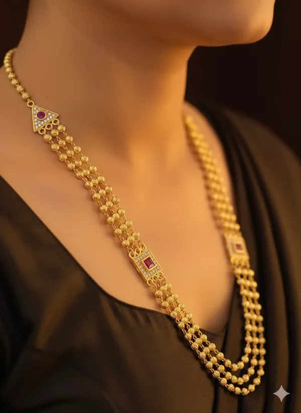 Micro_Gold_Plated_And_Dimond_Studed_Ruby_Stoe_Fancy_Square_Chian