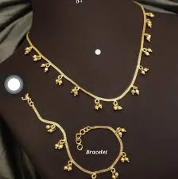 Micro_gold_plated_daily_wear_fancy_pearl_hangigng_chain_with_bracelet