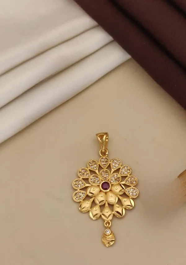 High_Gold_Plated_Ruby_Stone_Studded_Fancy_Flower_Pendent_Set_with_Ring