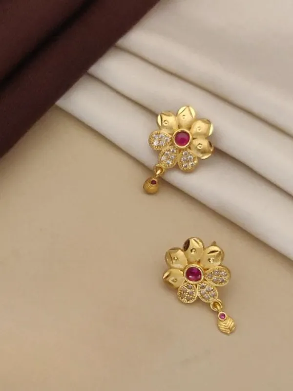 High_Gold_Plated_Ruby_Stone_Studded_Fancy_Flower_Pendent_Set_with_Ring