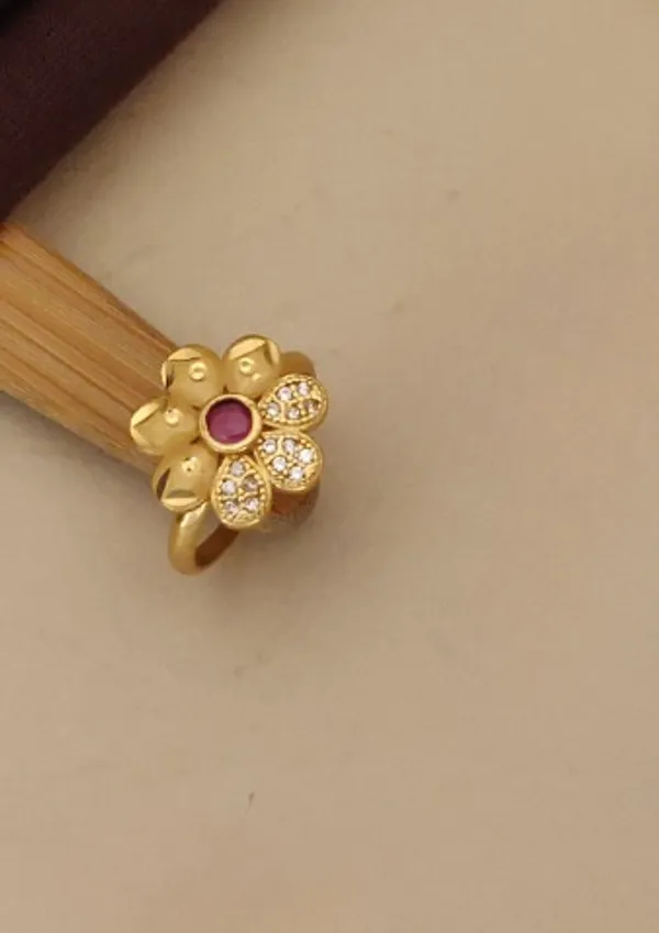 High_Gold_Plated_Ruby_Stone_Studded_Fancy_Flower_Pendent_Set_with_Ring