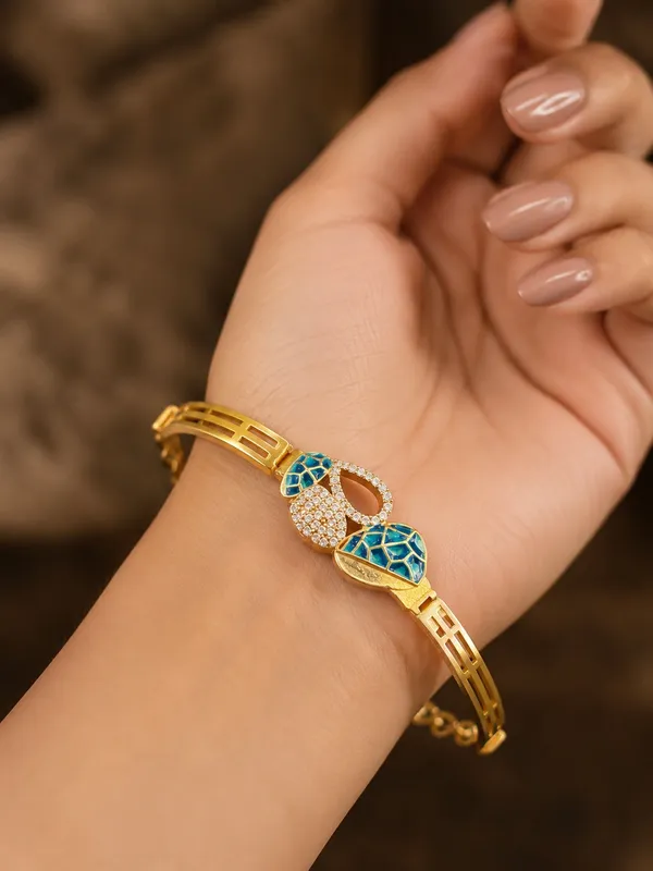 Premium_Gold_Plated_AD_Diamond_Studded_Blue_Meenakari_Designer_Bracelet