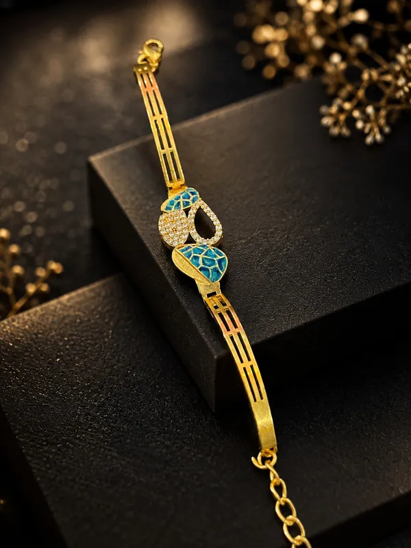 Premium_Gold_Plated_AD_Diamond_Studded_Blue_Meenakari_Designer_Bracelet