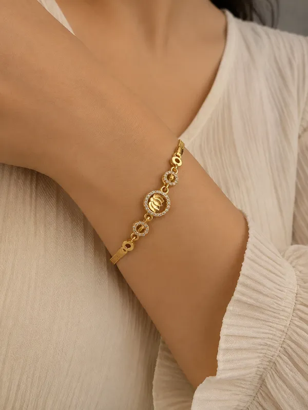 Premium_Gold_Plated_AD_Diamond_Studded_Lotus_Design_Bracelet