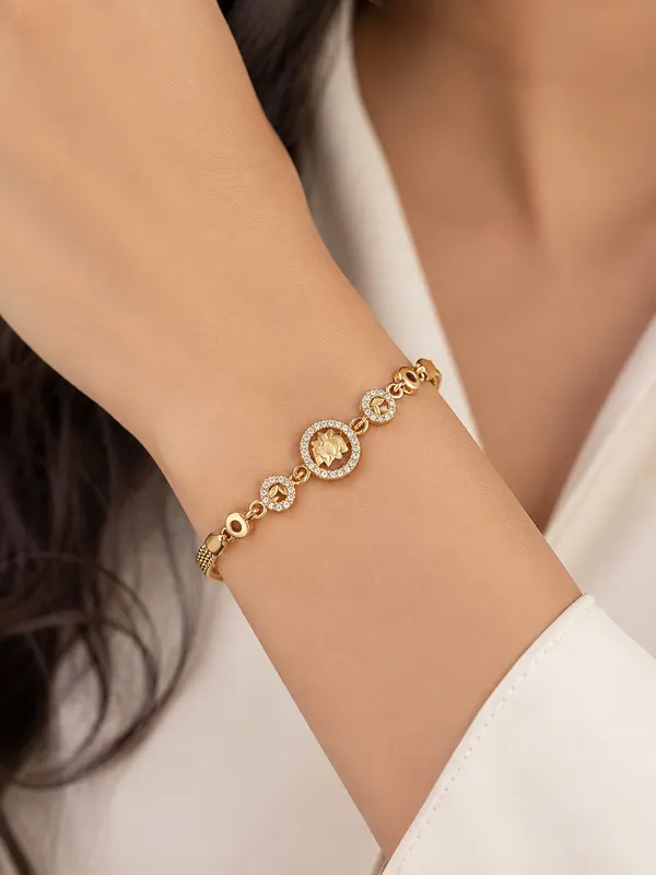 Premium_Gold_Plated_AD_Diamond_Studded_Lotus_Design_Bracelet