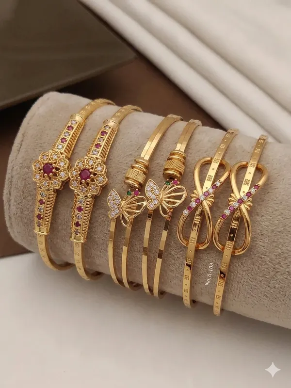 Premium_Gold_Plated_Butterfly_&_Floral_Designer_Adjustable_Bangle_Combo_for_Women_|_Stone_Studded_Fancy_Bangles_(Set_of_3_Pairs)