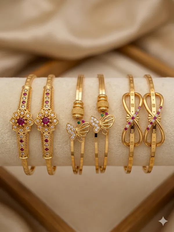 Premium_Gold_Plated_Butterfly_&_Floral_Designer_Adjustable_Bangle_Combo_for_Women_|_Stone_Studded_Fancy_Bangles_(Set_of_3_Pairs)