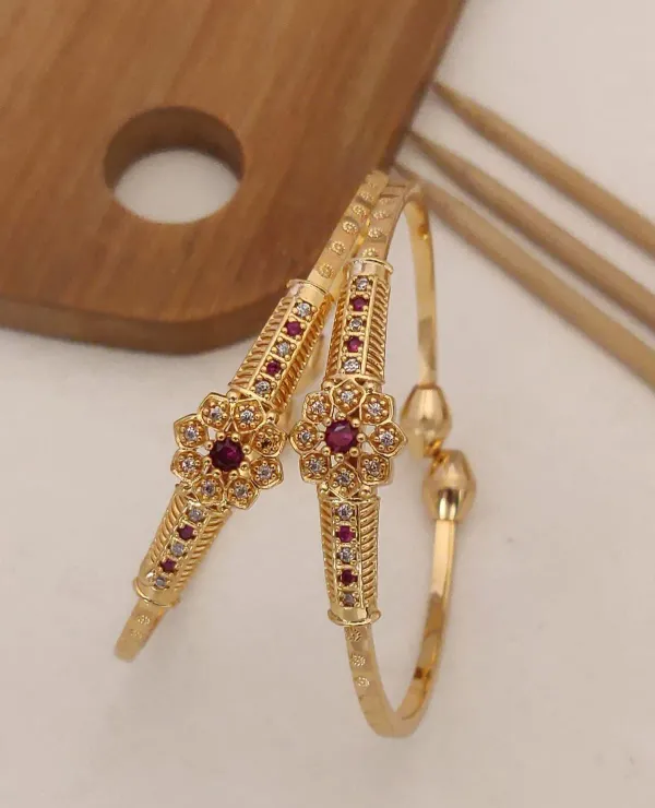 Premium_Gold_Plated_Butterfly_&_Floral_Designer_Adjustable_Bangle_Combo_for_Women_|_Stone_Studded_Fancy_Bangles_(Set_of_3_Pairs)