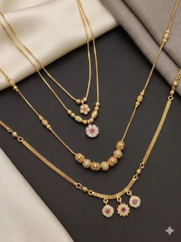 Premium_Gold_Plated_Layered_Daily_Wear_18_inches_chain_Combo_Set_for_Women