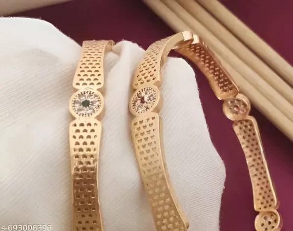 Premium_High_Gold_Plated_AD_Diamond_Studded_Designer_Dual_bangle_Set