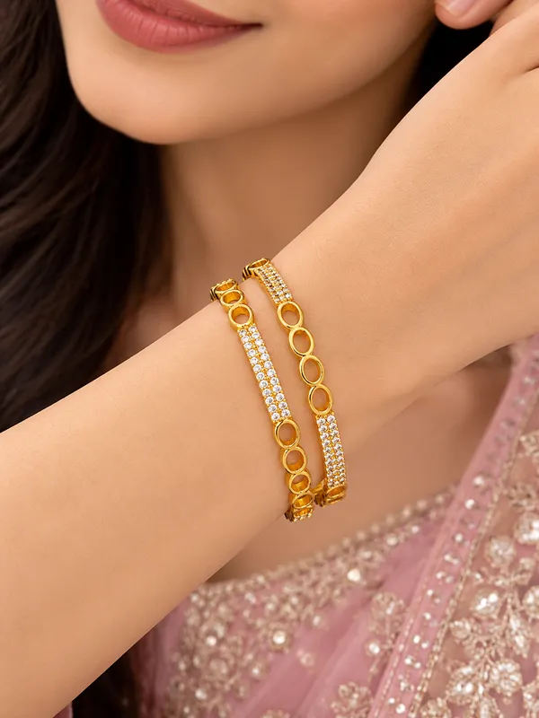 Premium_High_Gold_Plated_AD_Diamond_Studded_Designer_Oval_Link_Bangles_–_Set_of_2
