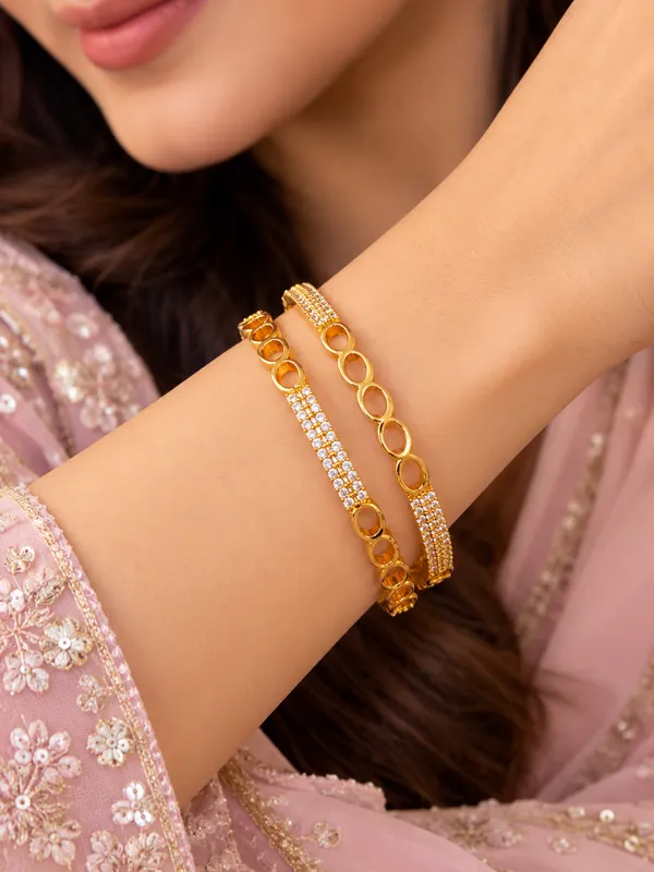 Premium_High_Gold_Plated_AD_Diamond_Studded_Designer_Oval_Link_Bangles_–_Set_of_2