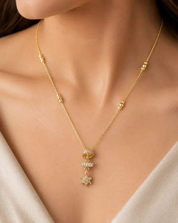 Premium_High_Gold_Plated_AD_Diamond_Studded_Star_Drop_Pendant_Chain_for_Women_|_Elegant_Daily_Wear_Necklace