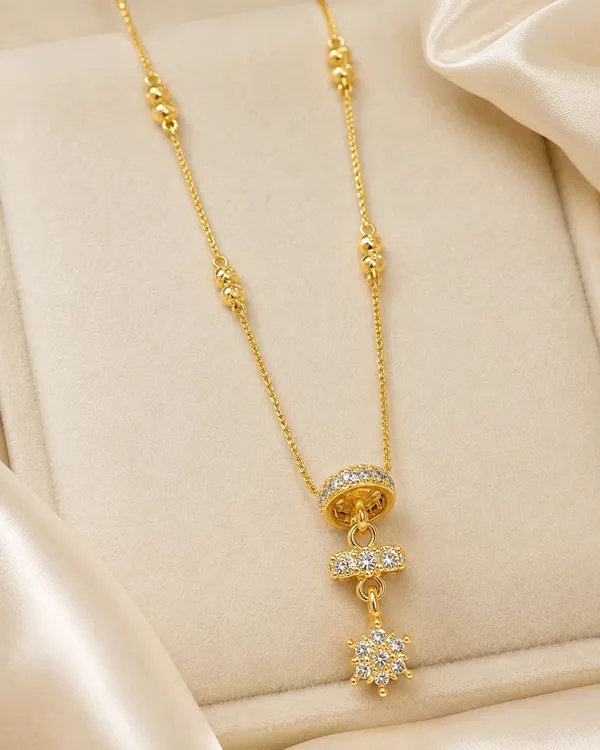 Premium_High_Gold_Plated_AD_Diamond_Studded_Star_Drop_Pendant_Chain_for_Women_|_Elegant_Daily_Wear_Necklace