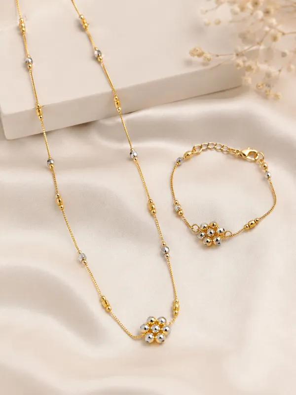 Premium_High_Gold_Plated_Two-Tone_Beaded_Floral_Necklace_&_Bracelet_Combo_Set_for_Women_|_Elegant_Daily_Wear_Jewelry