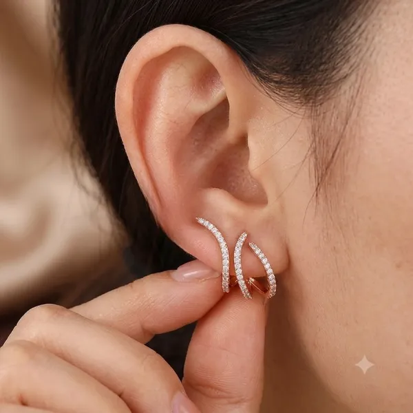 Rose_Gold_Plated_Diamond_Studded_Designer_Triple_Curve_Hoop_Earrings_for_Women