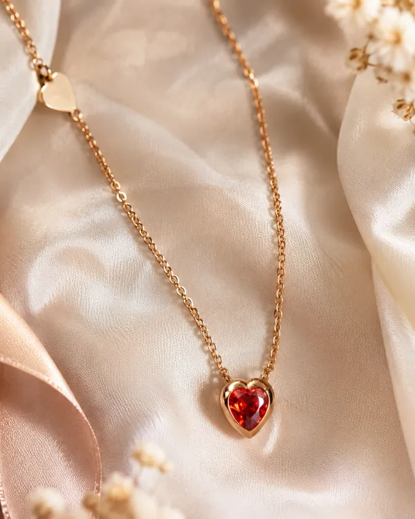 Rose_Gold_Plated_Heart_Shape_Red_Stone_Pendant_Necklace_for_Women
