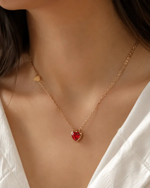 Rose_Gold_Plated_Heart_Shape_Red_Stone_Pendant_Necklace_for_Women