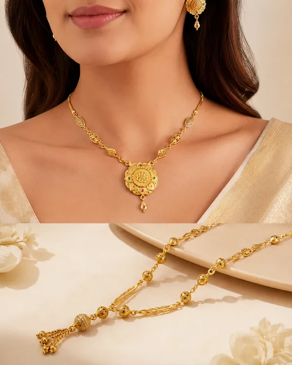Royal_Floral_Designer_Necklace_Set_with_Matching_Earrings_&_Long_Mala