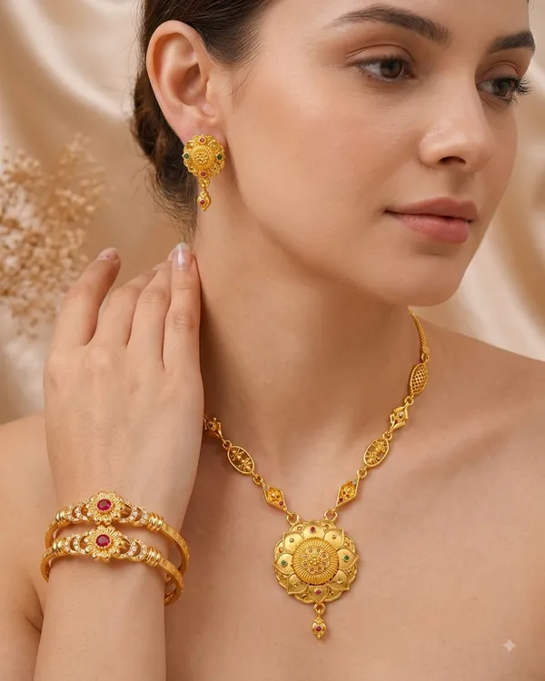 Royal_Floral_Ruby_&_Emerald_Jewellery_Set_with_adjustable_diamond_bangle