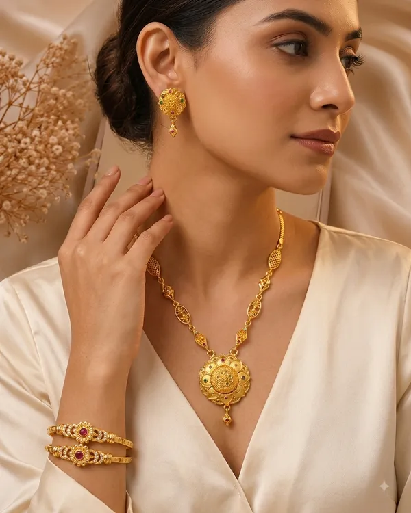 Royal_Floral_Ruby_&_Emerald_Jewellery_Set_with_adjustable_diamond_bangle
