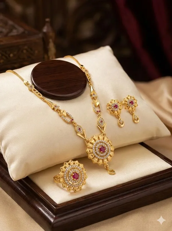 Royal_Ruby_AD_Diamond_Gold-Plated_Necklace_Set_with_Earrings_&_Statement_Ring