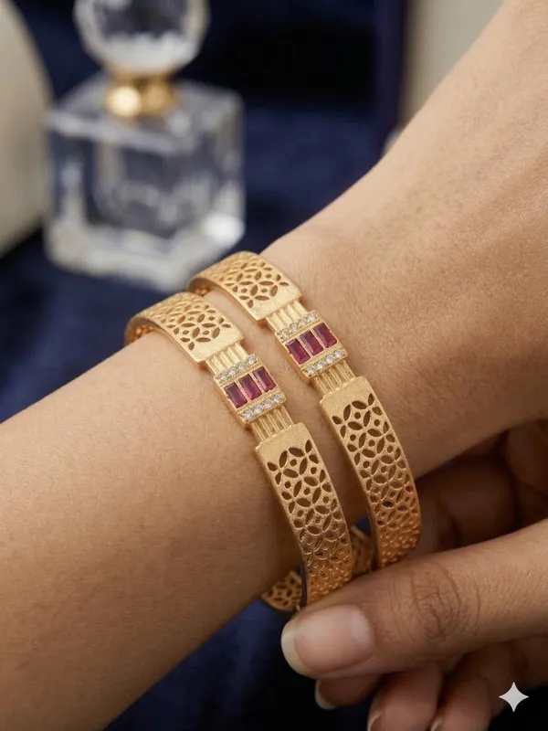 Royal_Ruby_Lattice_Micro_Gold_Plated_AD_Stone_Studded_Designer_Bangles_(Pair)