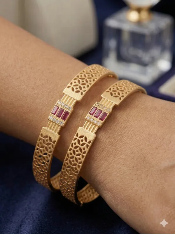 Royal_Ruby_Lattice_Micro_Gold_Plated_AD_Stone_Studded_Designer_Bangles_(Pair)